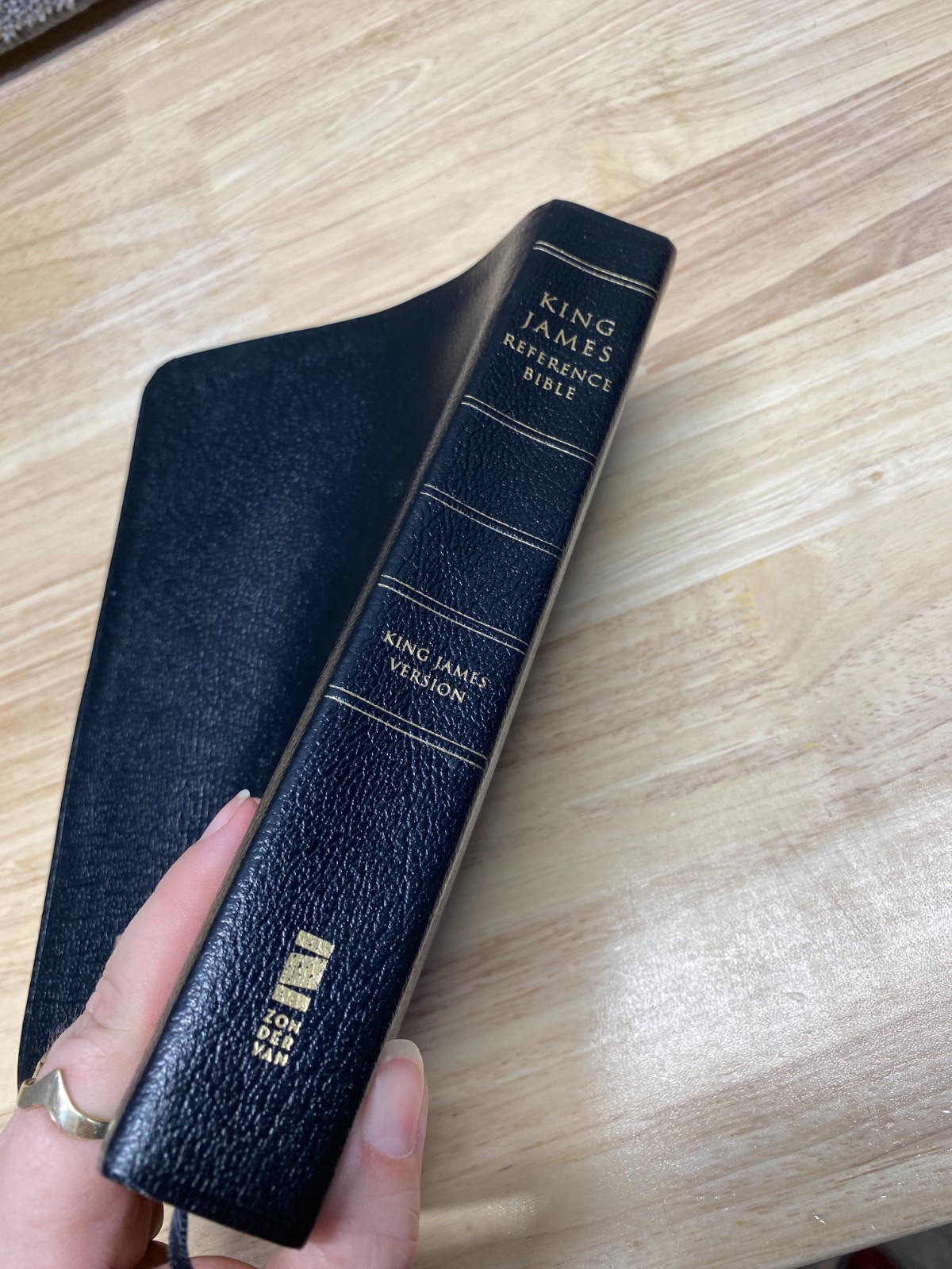 HOLY BIBLE KJV King James Version Classic Reference Giant Print Zondervan Black