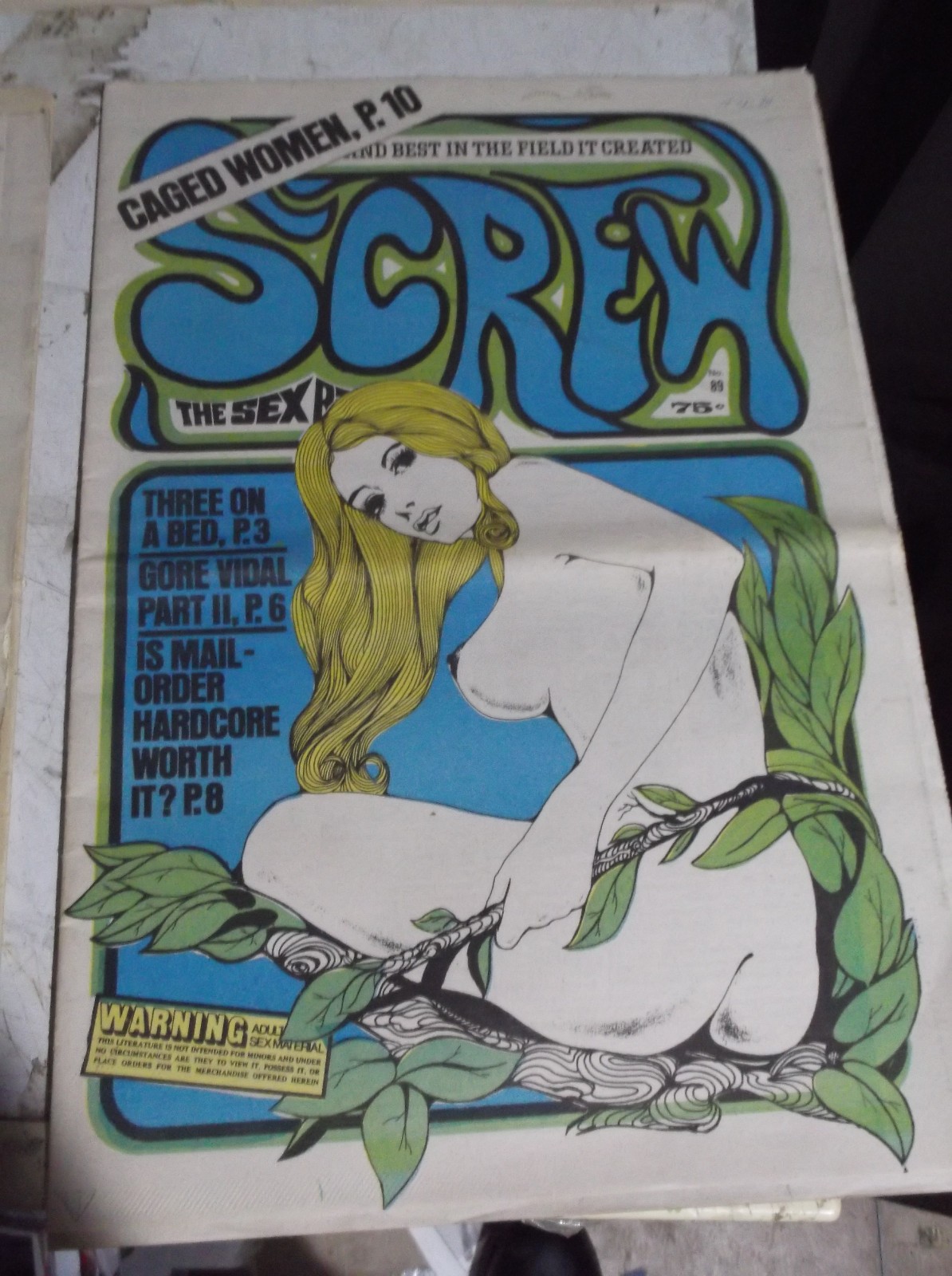“SCREW” Magazines from the 70’s-November 1970 underground paper Rare