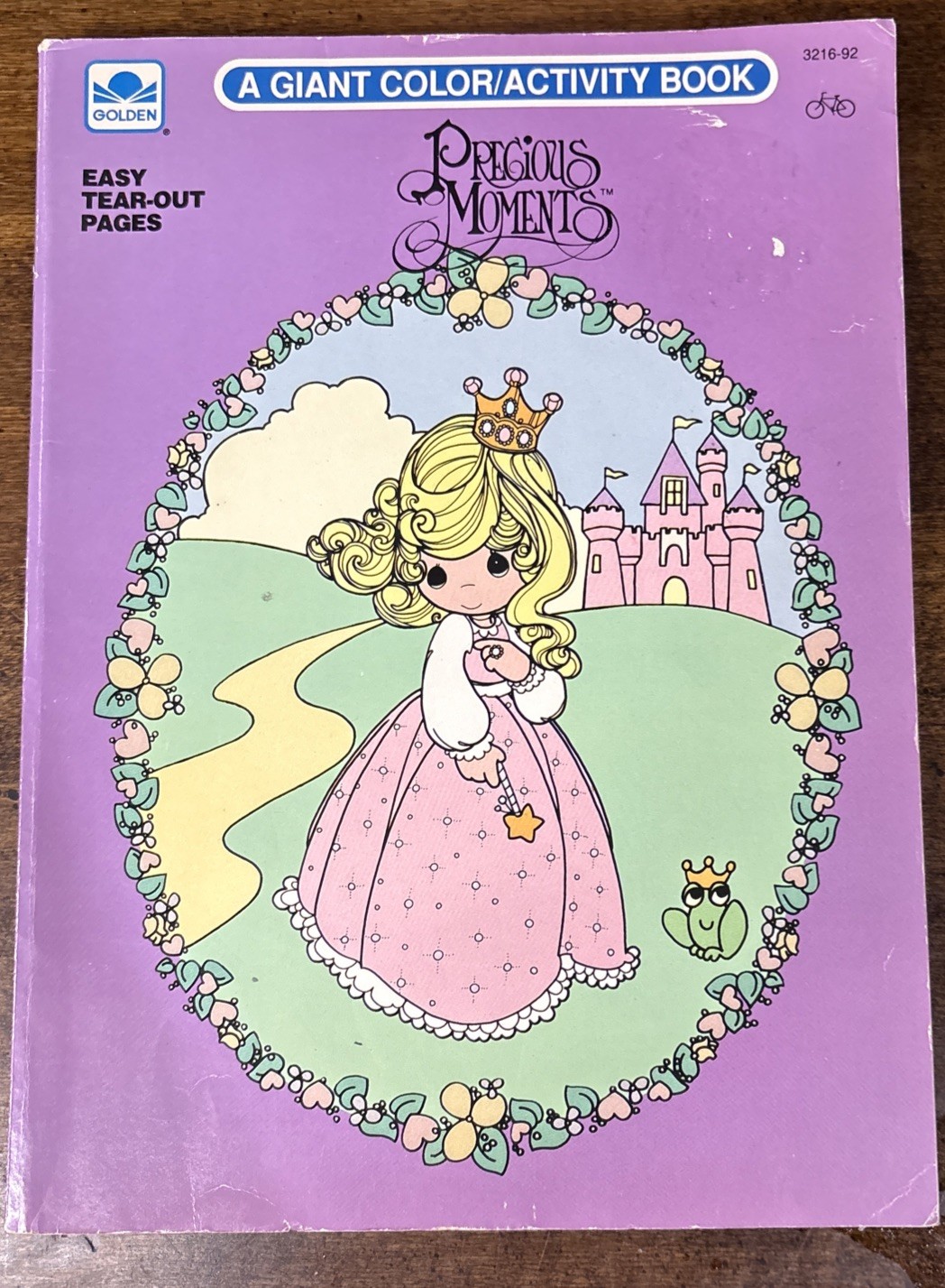 Golden PRECIOUS MOMENTS Giant Coloring & Activity Book PB 1991 Ages 4-8 Vintage