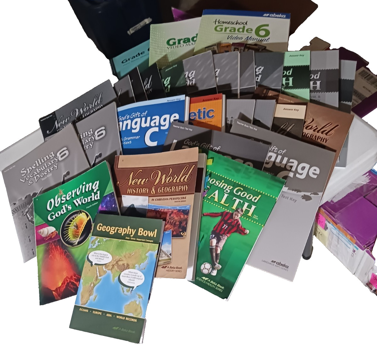 abeka 6th grade curriculum (FREE SHIPPING)