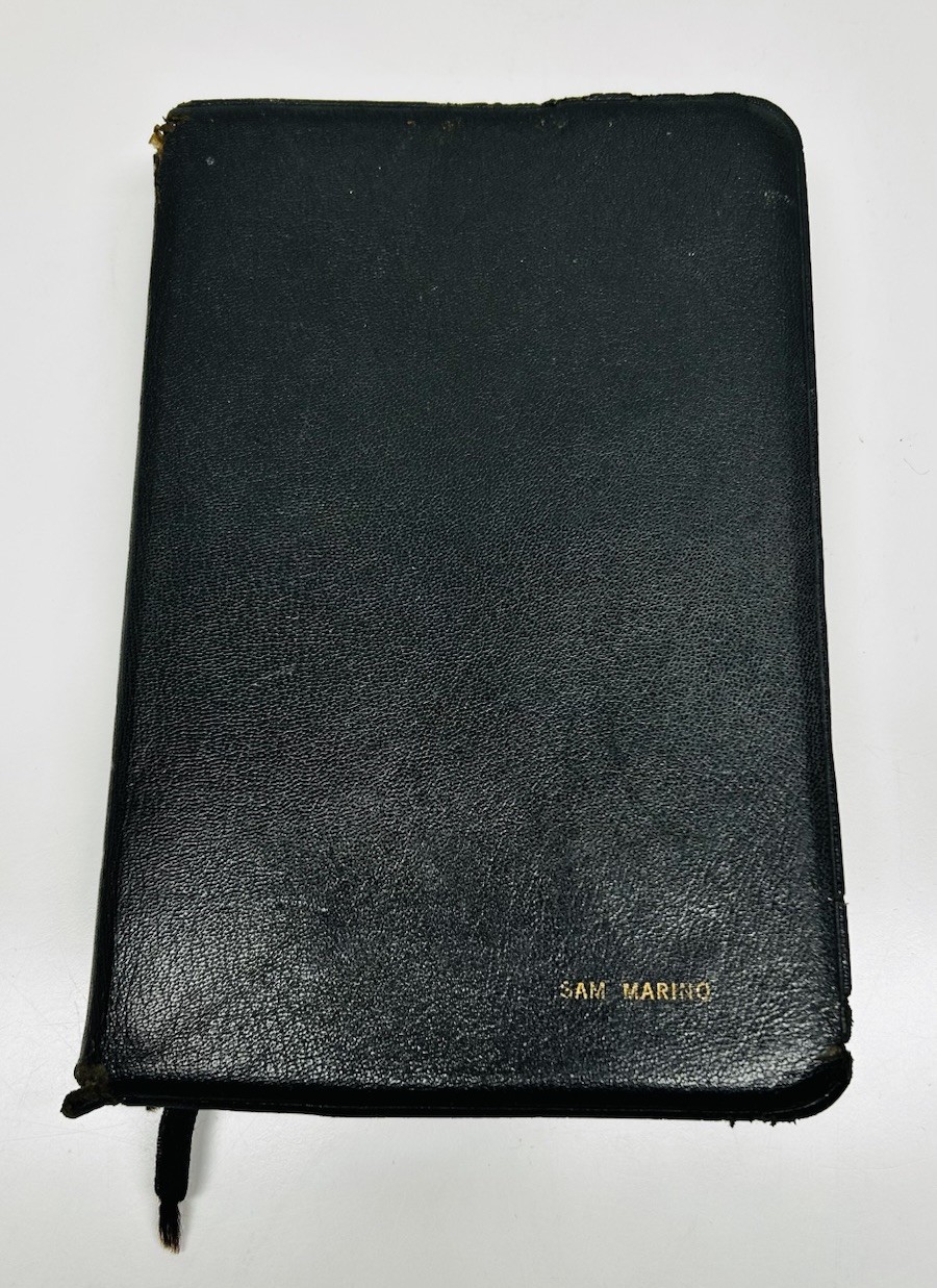 Vntg Black Oxford KJV HOLY BIBLE Leather New Scofield Edition Thumb Index c.1967