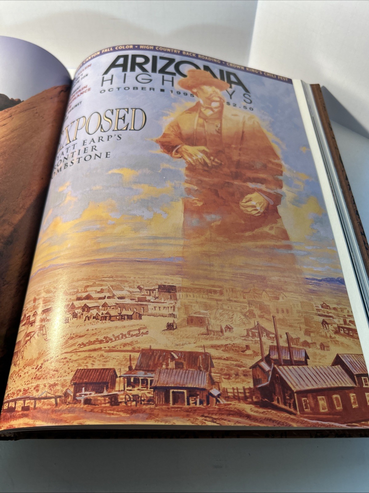 Vintage ARIZONA HIGHWAYS, 1995 Faux Leather Bound All Twelve Monthly Issues