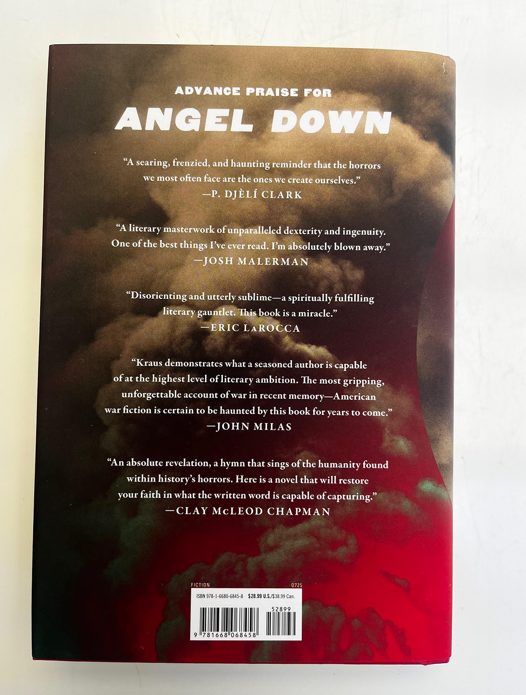 Daniel Kraus, Angel Down! Scarce Signed Pulitzer Prize Winner! Hardcover -Unread