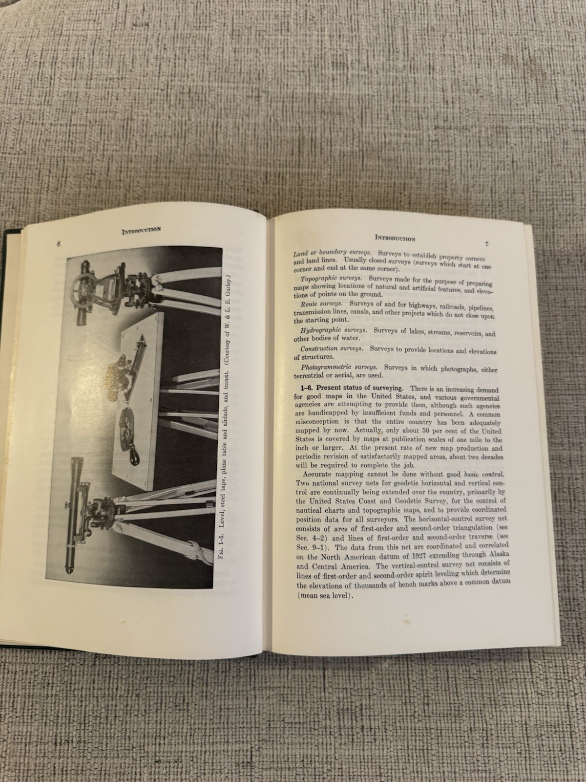 Elementary Surveying 4th Ed 1963 Brinker Taylor Civil Engineering HC Textbook