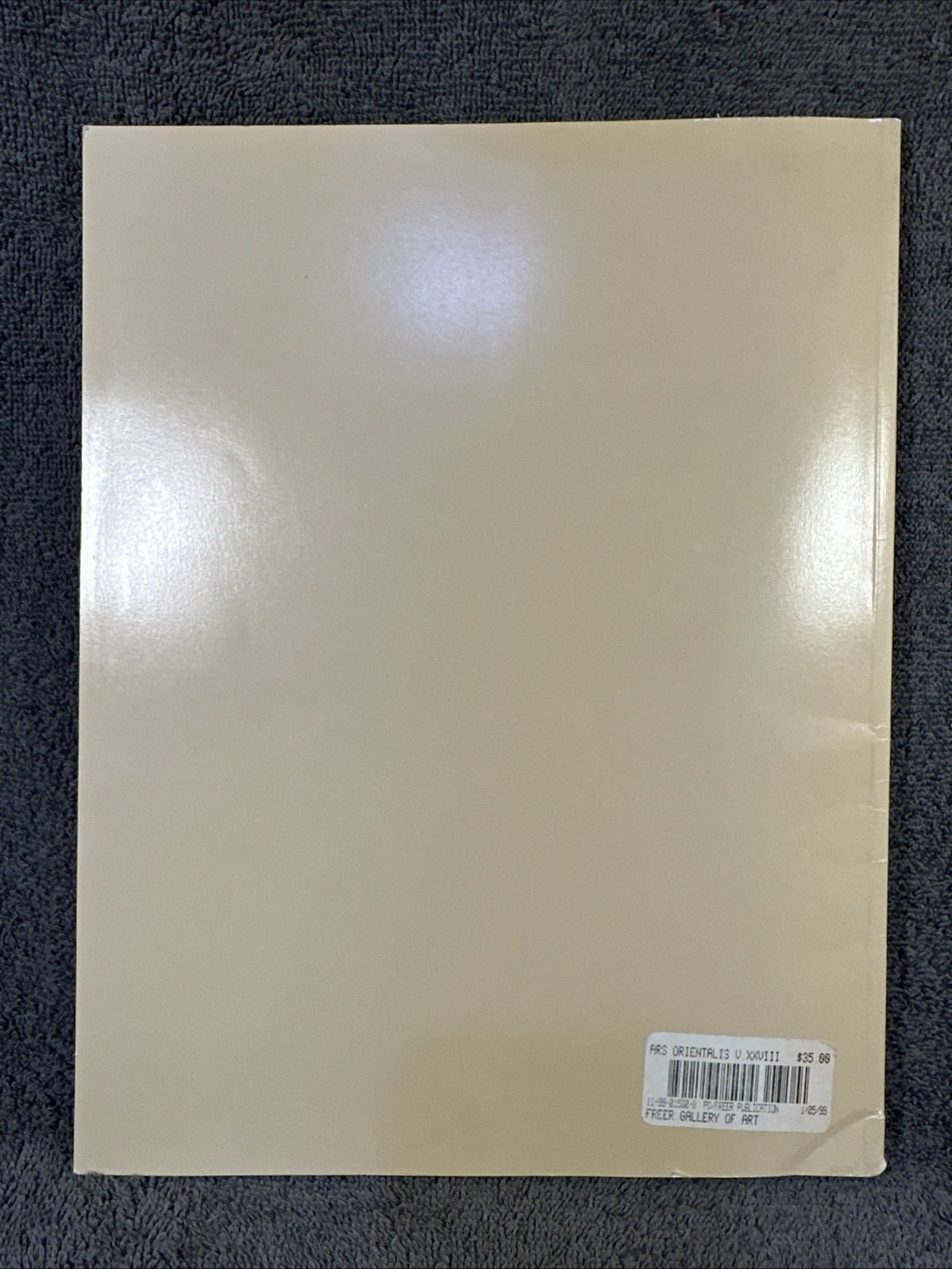 ARS ORIENTALIS XXVIII 1998 by Margaret A. Lourie 75th Anniv Freer Gallery Of Art