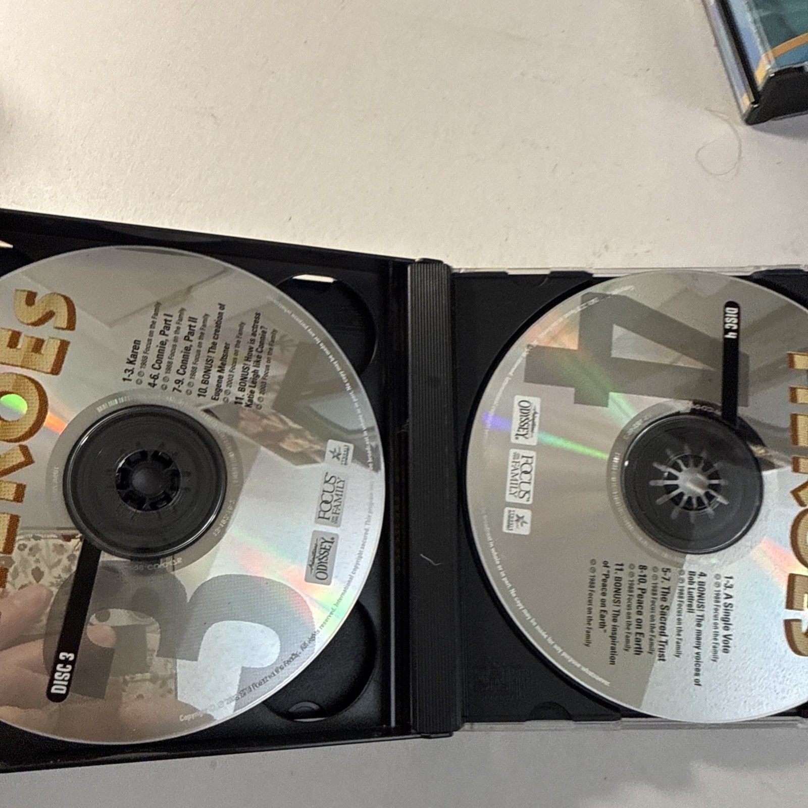 4 CD Sets (12 CDs)Adventures In Odyssey Focus On Family Audio Drama, 48 Episodes