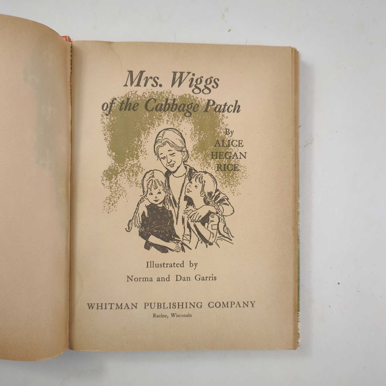 1962 Mrs Wiggs of the Cabbage Patch by Alice Hegan Rice HC 138 Pages