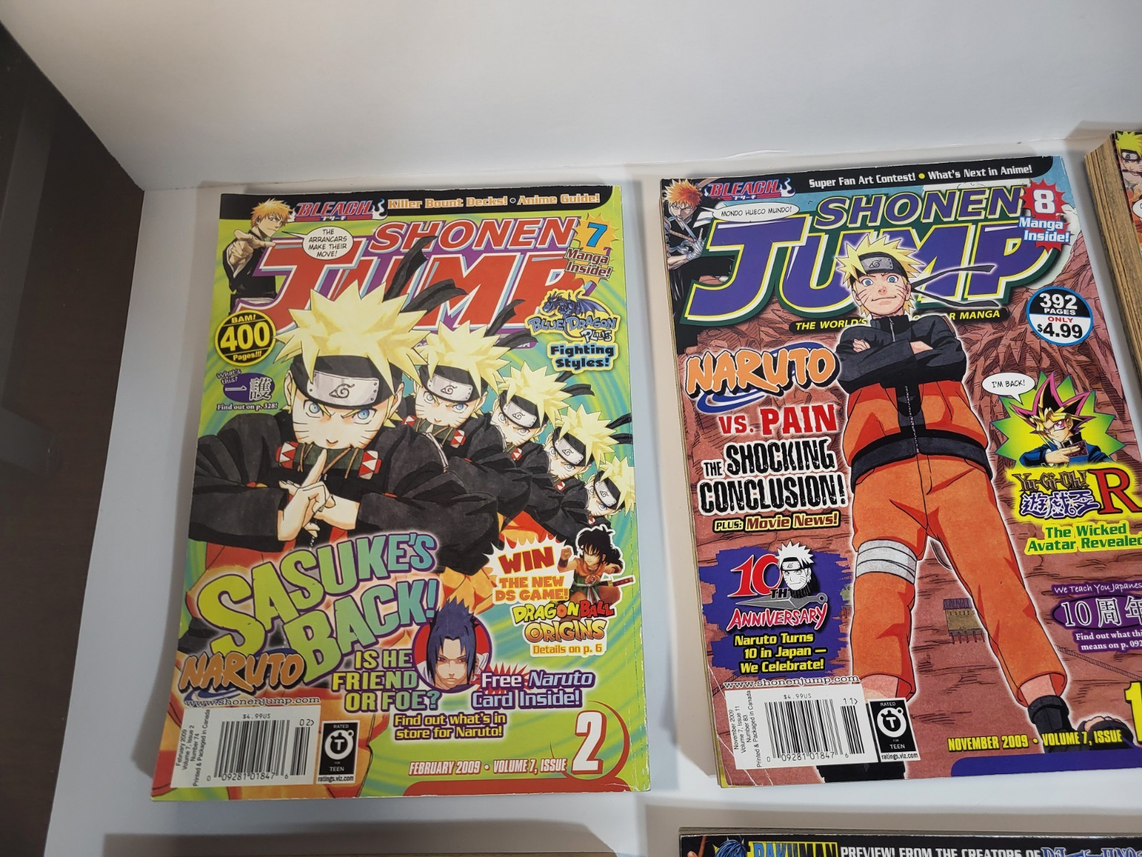 SHONEN JUMP Magazine 2009-2010 Lot of 6 Issues Manga Monthly