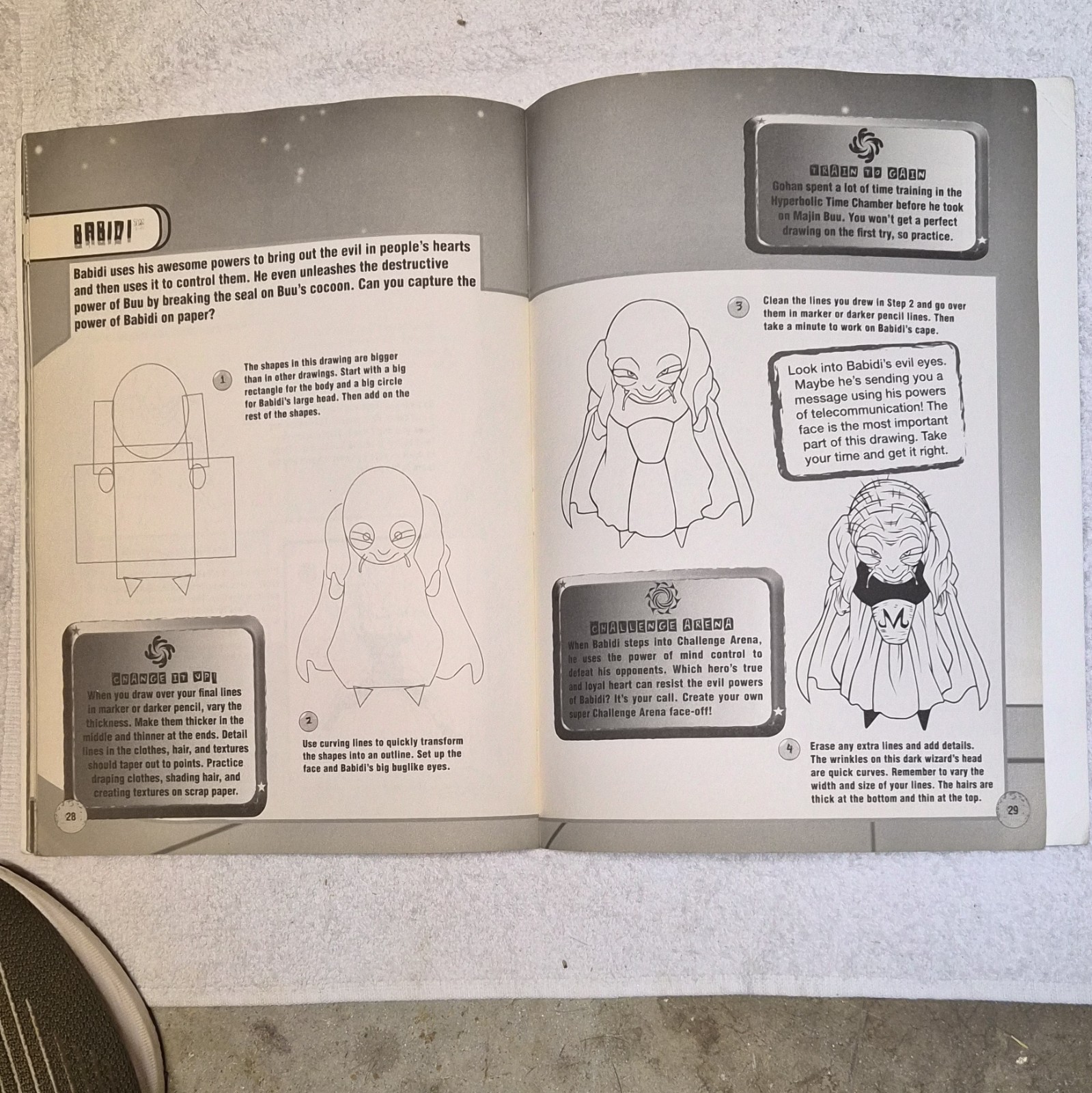 Dragon Ball Z How to Draw Challenge Arena Activity Book PB w/ Stickers 2003