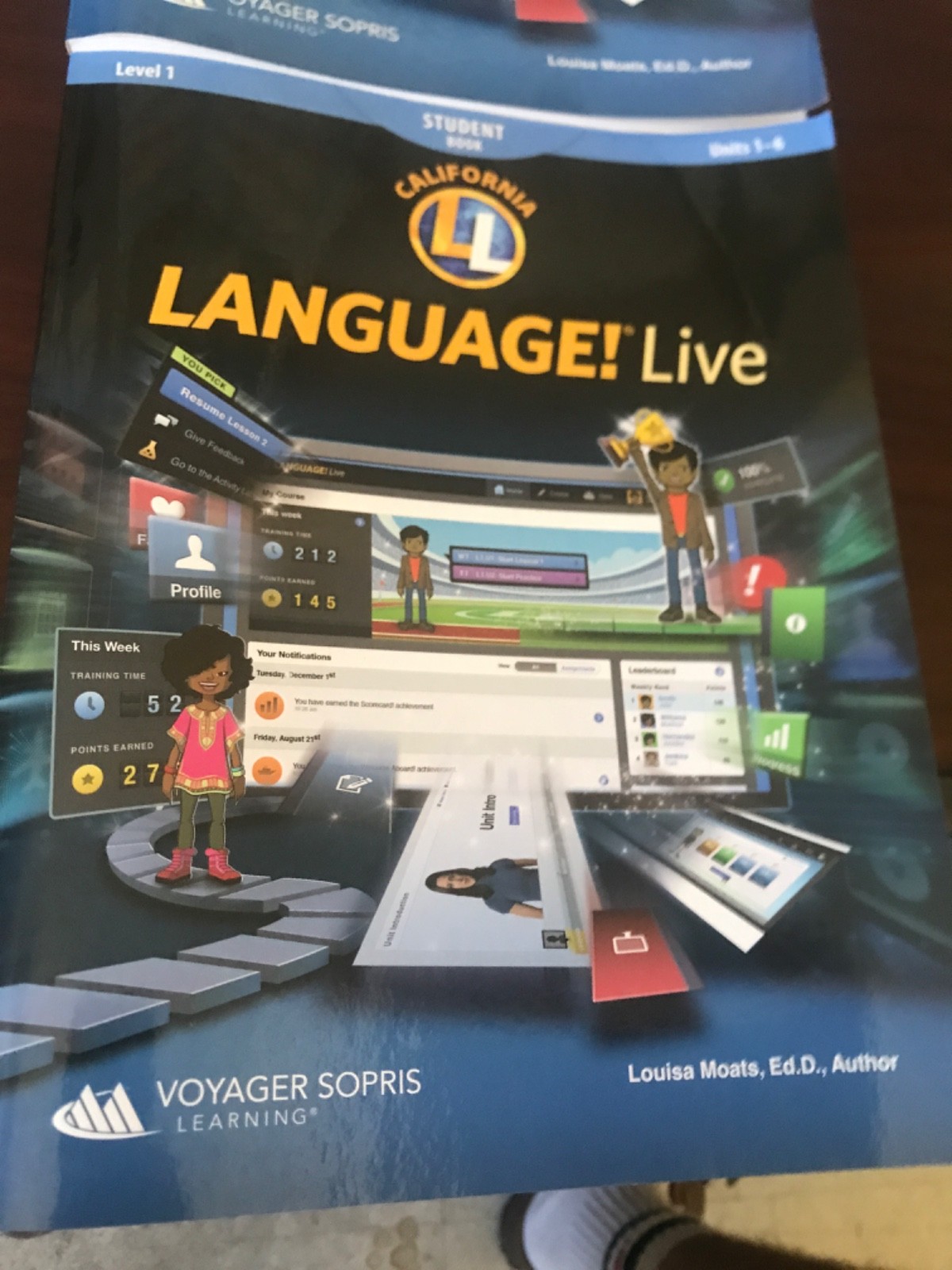 (2) Language! Live Student Book Level 1 Units 7-12 Voyager Sopris Moats NEW