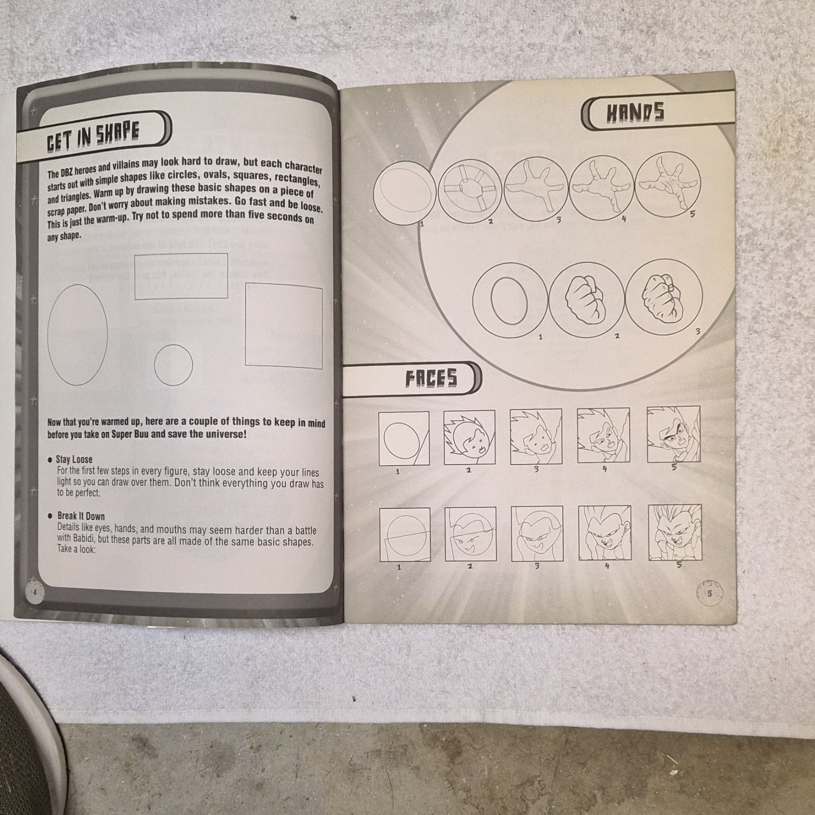 Dragon Ball Z How to Draw Challenge Arena Activity Book PB w/ Stickers 2003