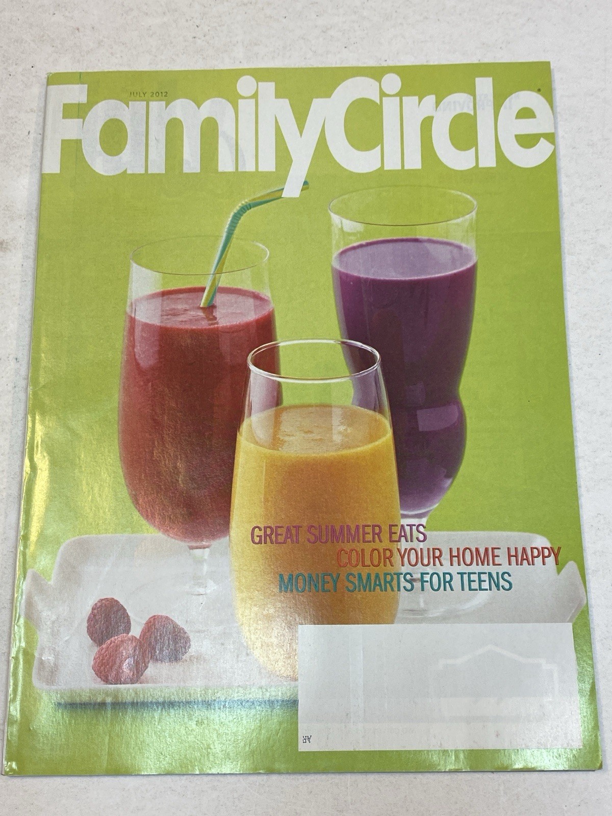 Family Circle Magazine July 2012 Great Summer Eats Drinks Money Smarts Teens Kid