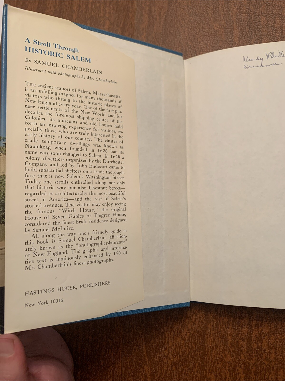 Stroll Through Historic Salem by Samuel Chamberlain (1969, Hardcover)