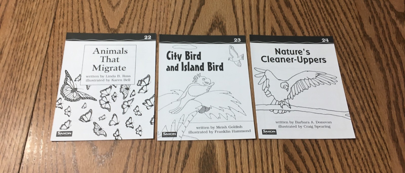 SAXON PHONICS & SPELLING 3RD GRADE DECODABLE TAKE HOME READERS / BOOKS 1 – 35