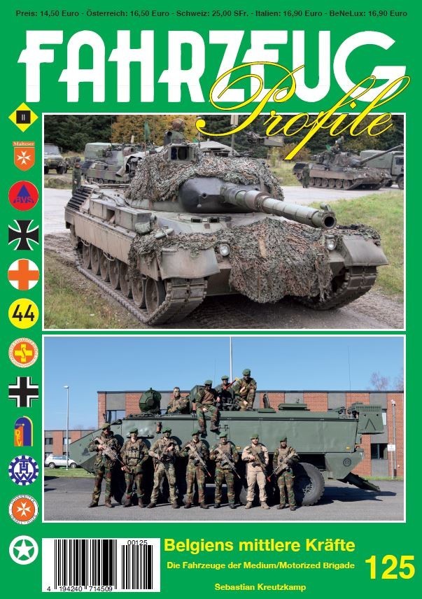FAHRZEUG Profile 125 Belgiens mittlere Kräfte – Die Medium/Motorized Brigade