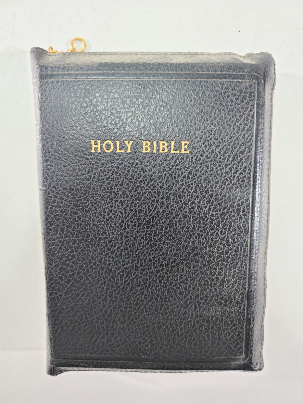 Holy Bible King James Version 1611 American Bible Society 1954 Zippered Closure