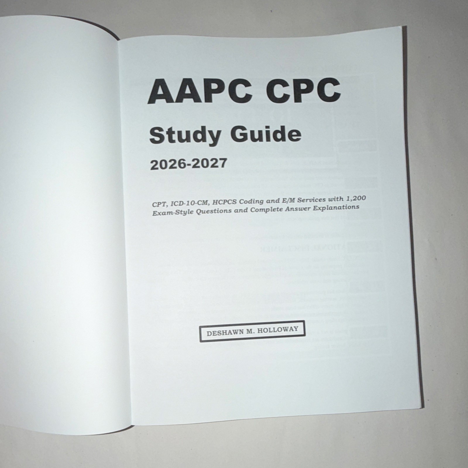 AAPC CPC Study Guide 2026-2027 New Edition Paperback, 1200 Practice Questions