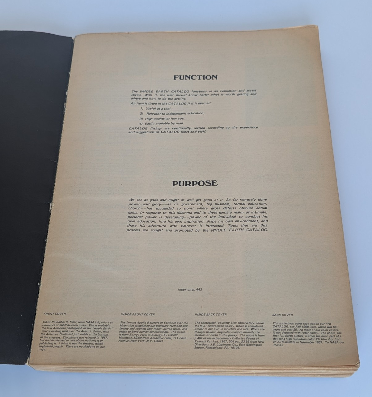 The Last Whole Earth Catalog 1971 Stewart Brand Portola Institute