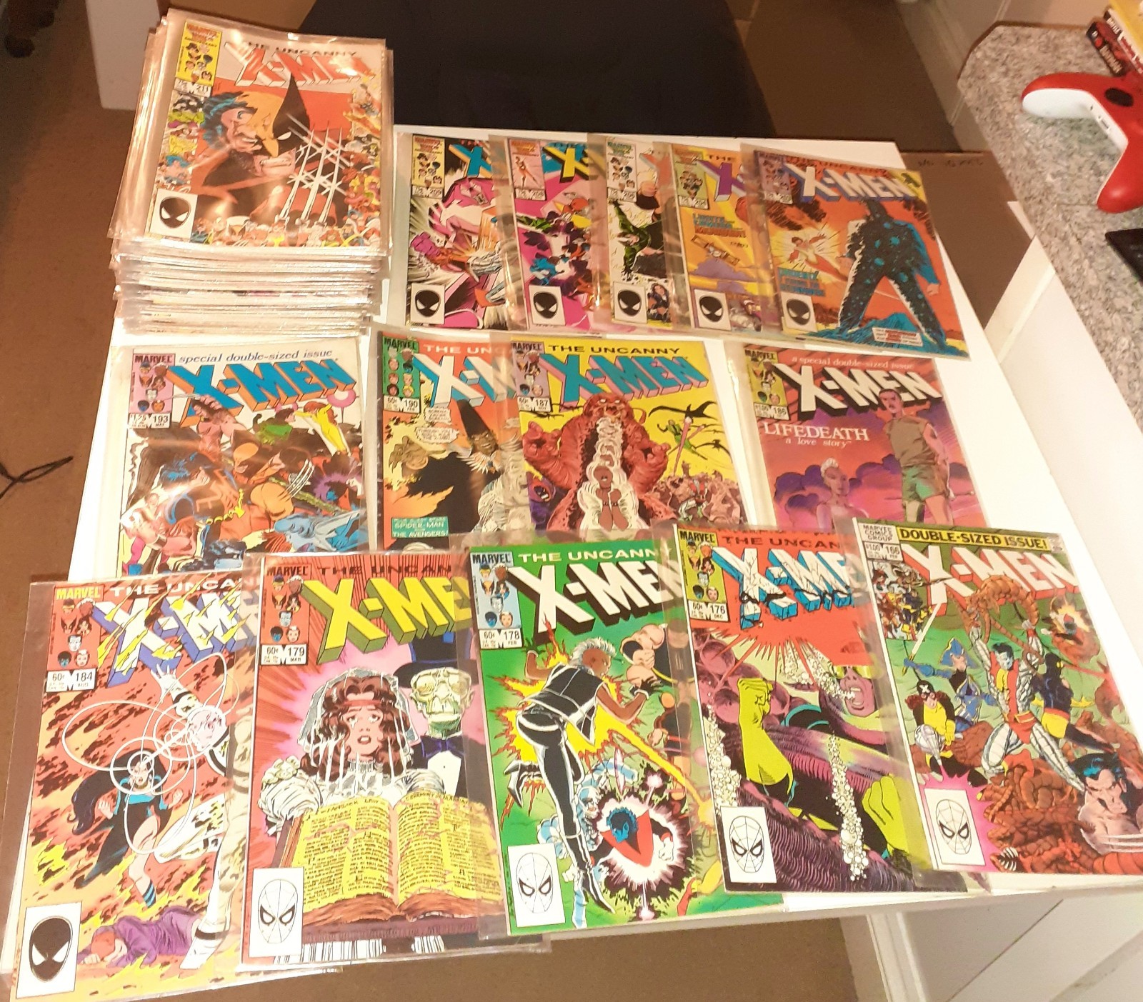 88x Huge UNCANNY X-MEN lot Marvel Comics 1980-1991 Wolverine Doctor Doom Rogue