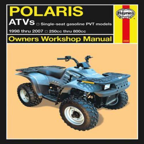 ⚙️ Haynes Polaris Repair Manual 2508 ATVs Single Seat Gas PVT Models 1998 – 2007