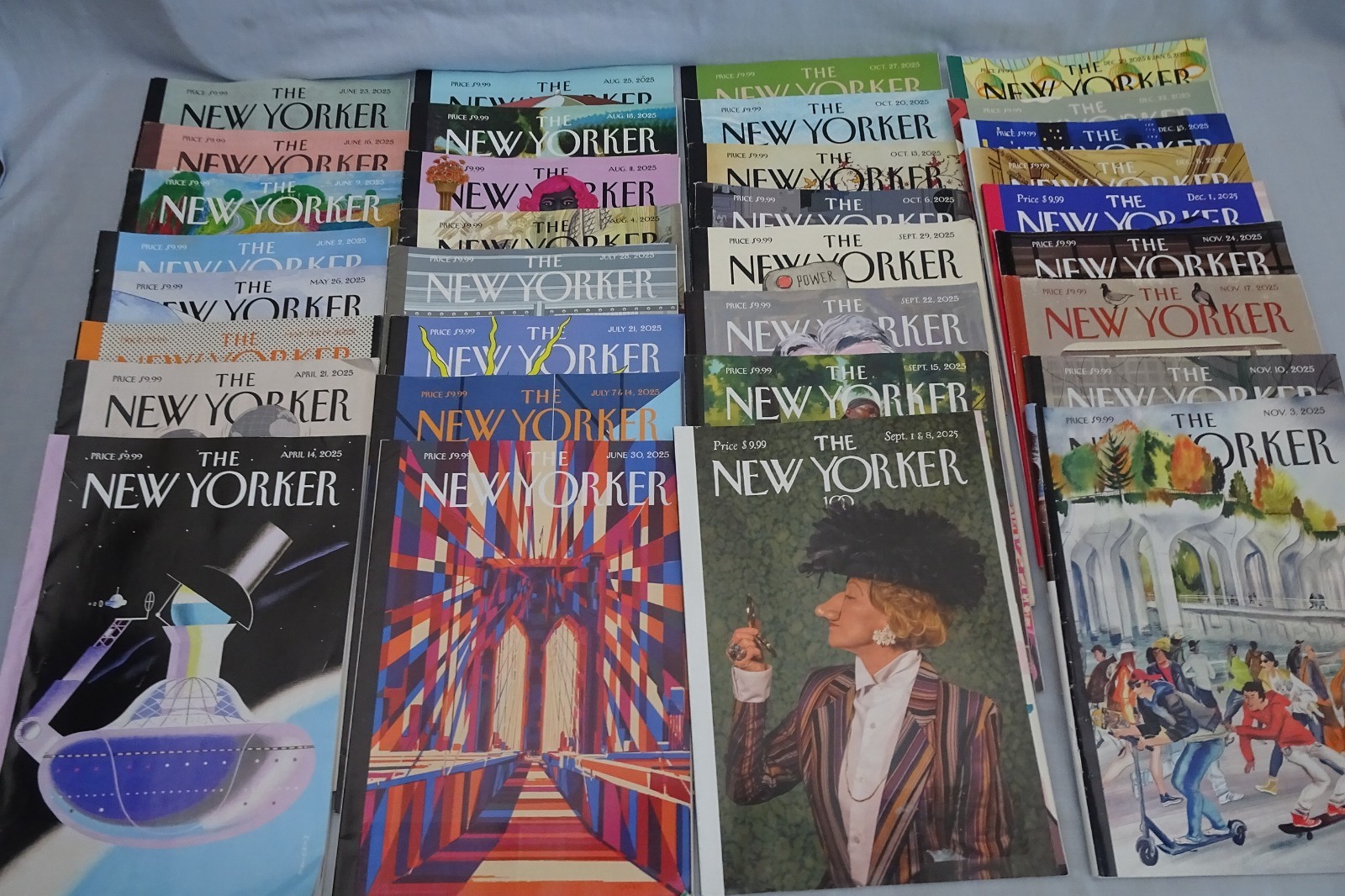 Lot Of 33 The New Yorker Magazines April-2025 to Jan 2026 Cartoons Art Articles