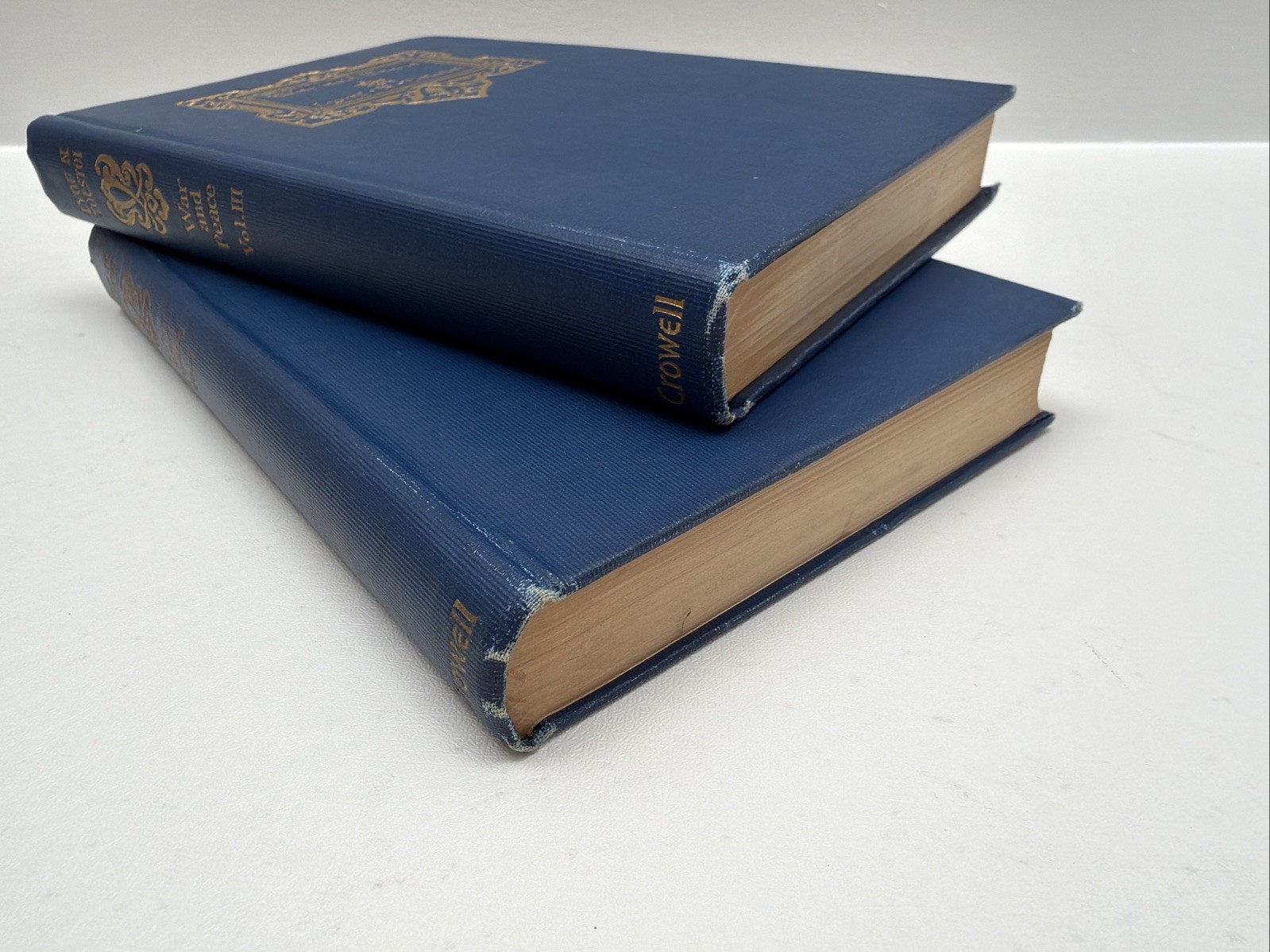War and Peace Leo Tolstoy 1898 Vol I and Vol. III (Rare Books)