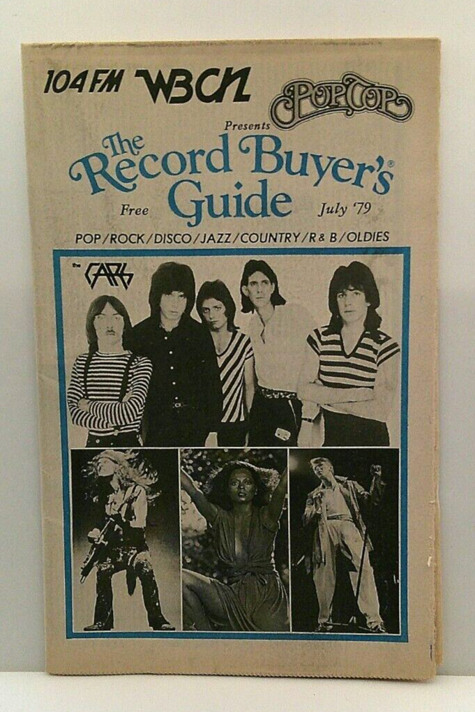 POP TOP VOL4 #7 1979 WBCN RECORD BUYER’S GUIDE THE CARS DAVID BOWIE DIANA ROSS