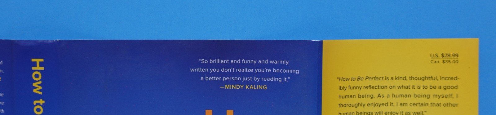 HOW TO BE PERFECT BY MICHAEL SCHUR, SIGNED-INSCRIBED-NOT PERSONALIZED