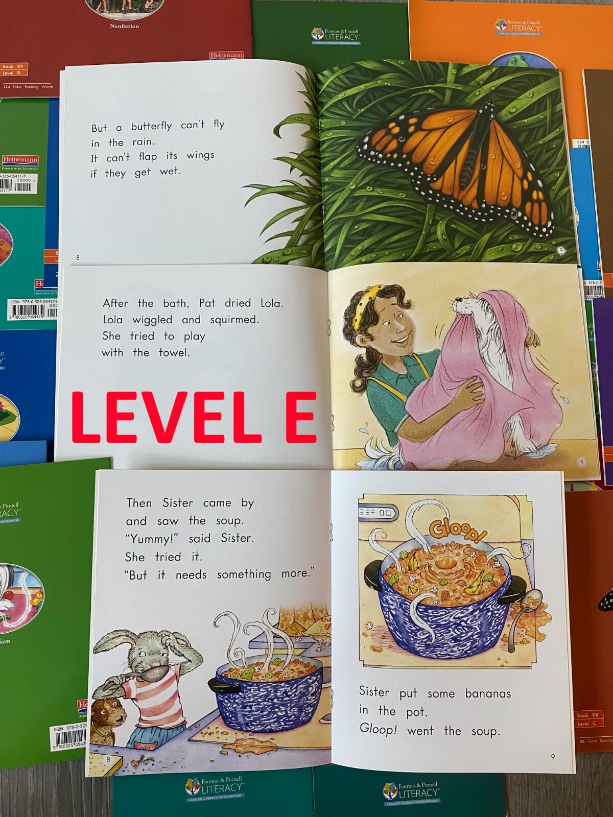 Fountas & Pinnell LLI Orange System Complete Set 1-110 Color Readers Level A-E