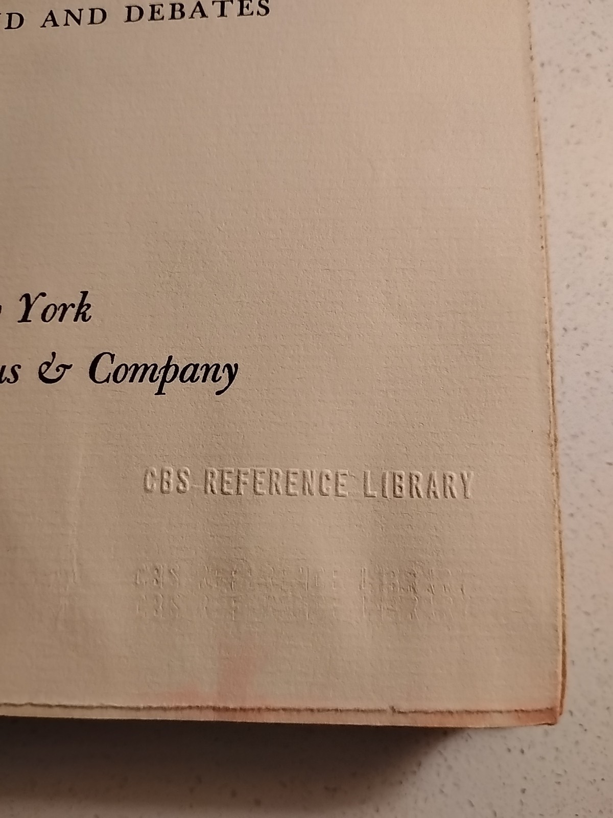 1963 Letters From Vatican City – CBS NEWS Reference Library Stamped – 1st Ed