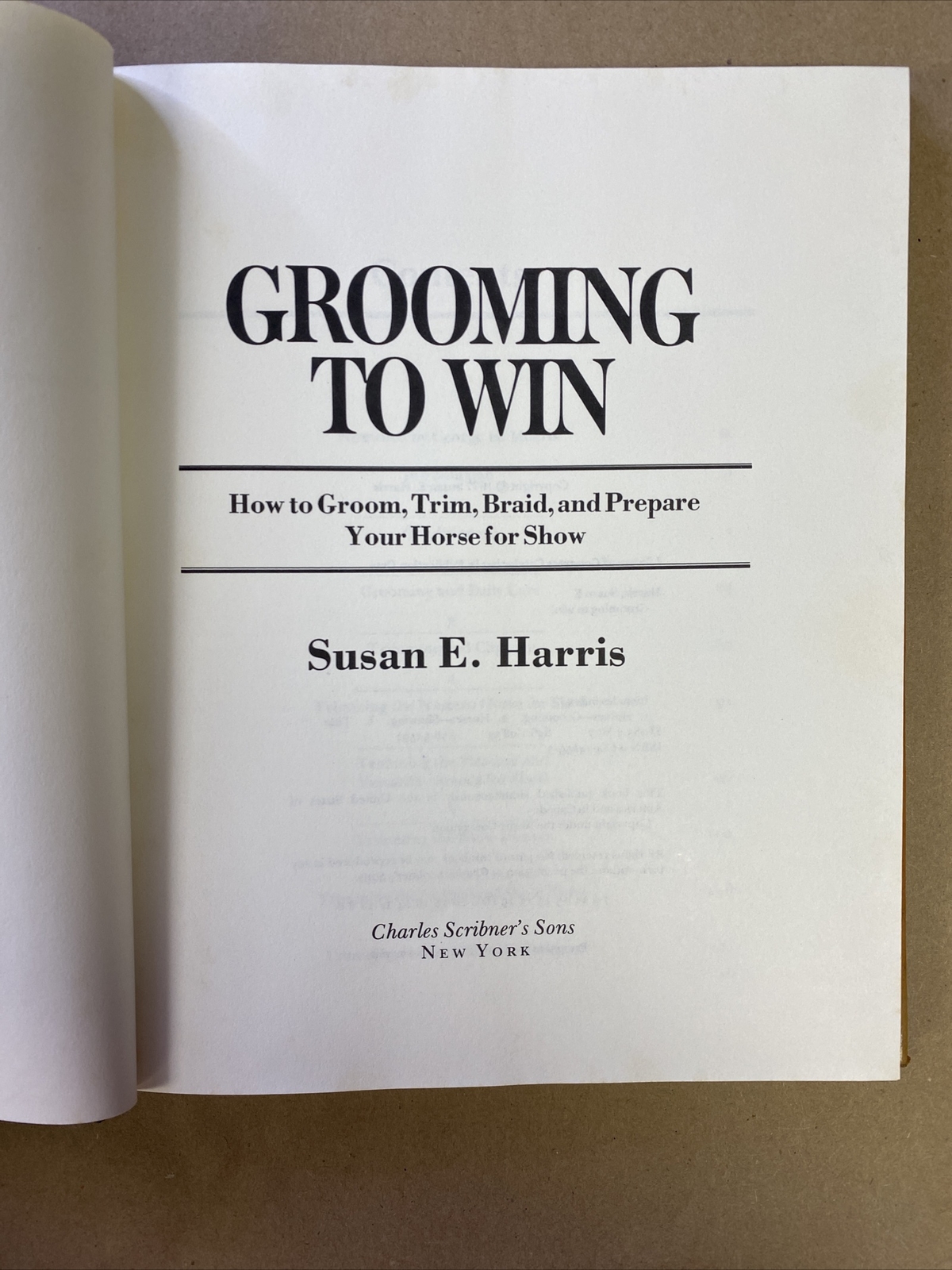 Grooming To Win By Susan E Harris