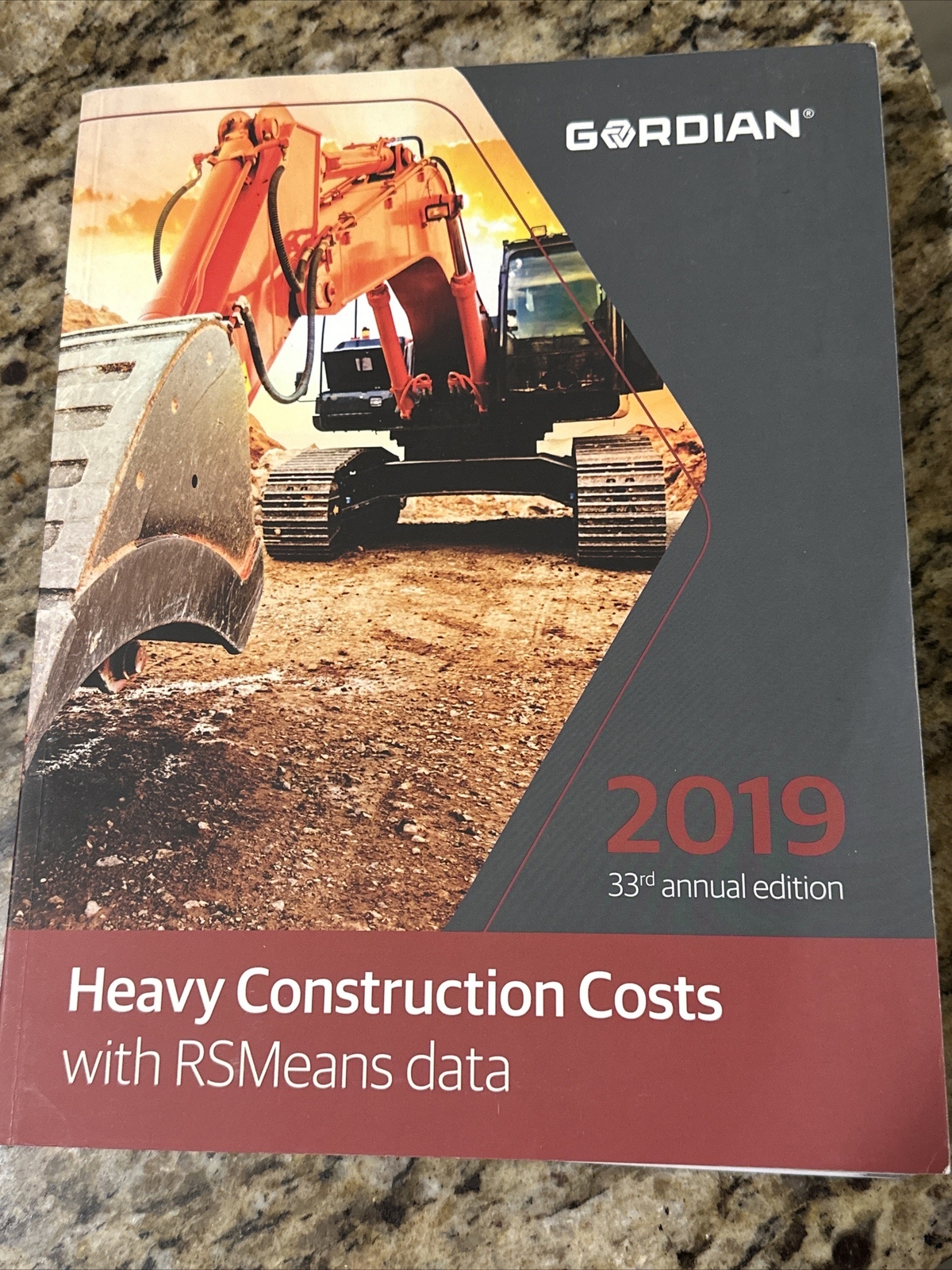 2019 Gordian Heavy Construction Costs TDMeans Data 33rd Annual Edition
