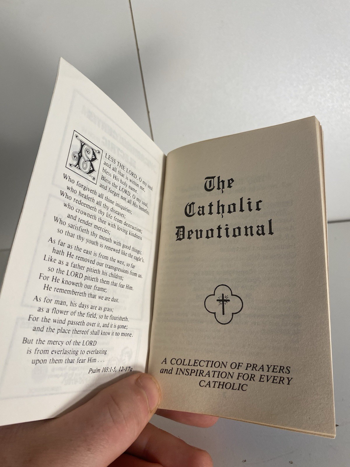VTG, “THE CATHOLIC DEVOTIONAL PRAYER BOOK,” (3.25″ x 5.25″) 74 Pages, (c) 2001