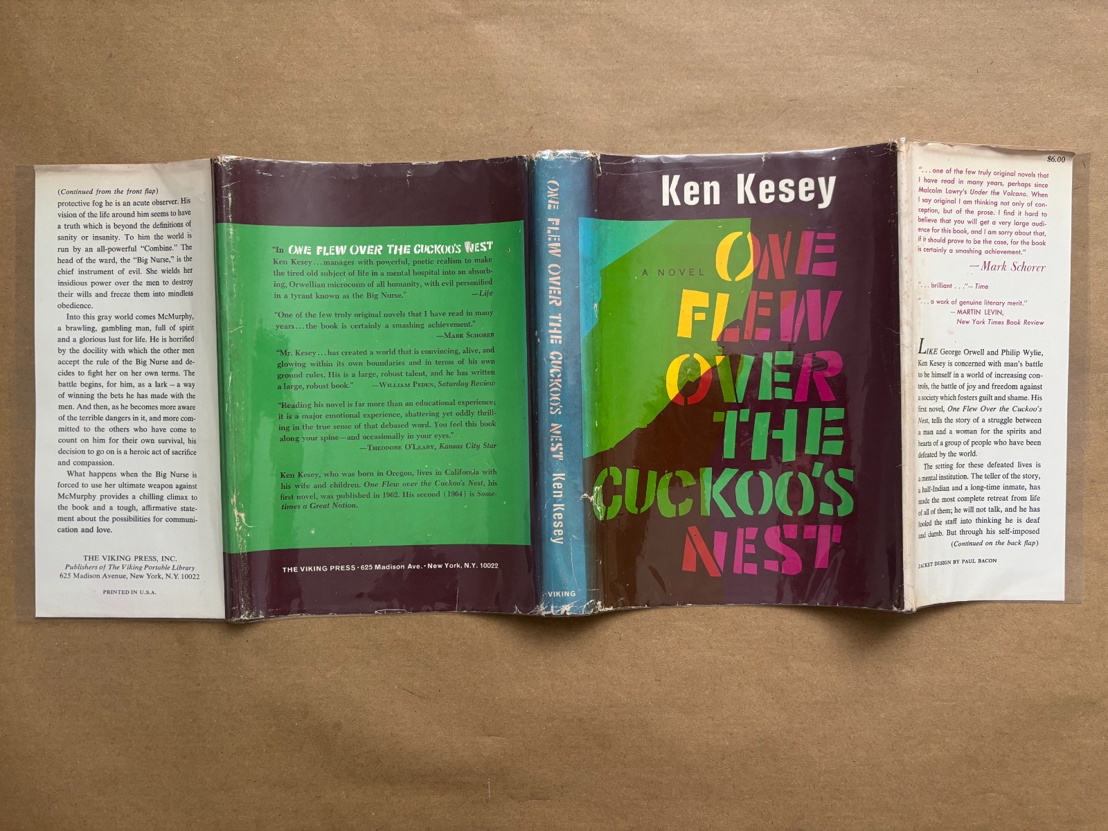 Ken Kesey One Flew Over the Cuckoo’s Nest 1966 third printing counterculture