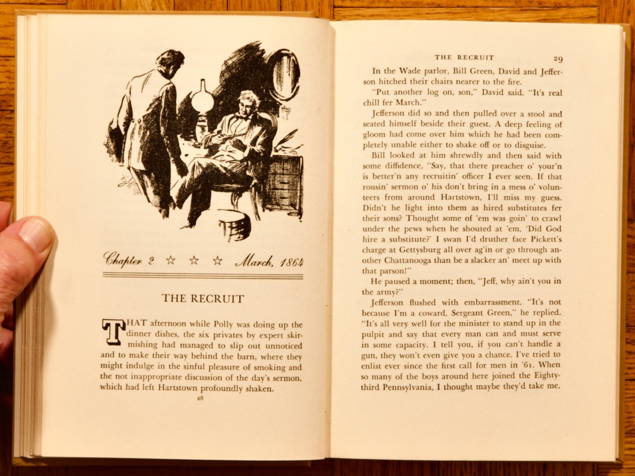 1942 1st HC; A Recruit for Lincoln by M. Cormark/ illus. H. Greene;Appleton-Cent