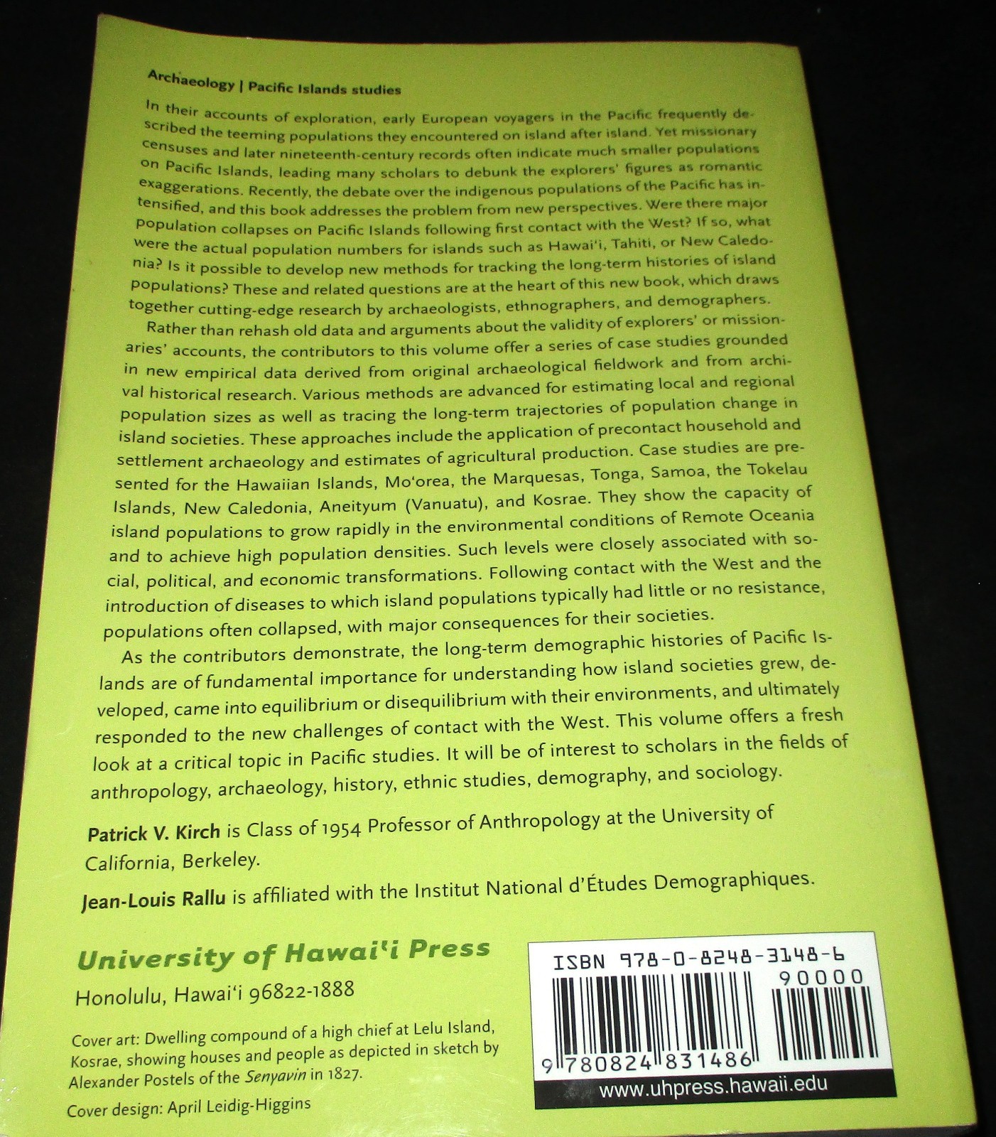 GROWTH AND COLLAPSE OF PACIFIC ISLAND SOCIETIES Archaeology Demographics P Kirch