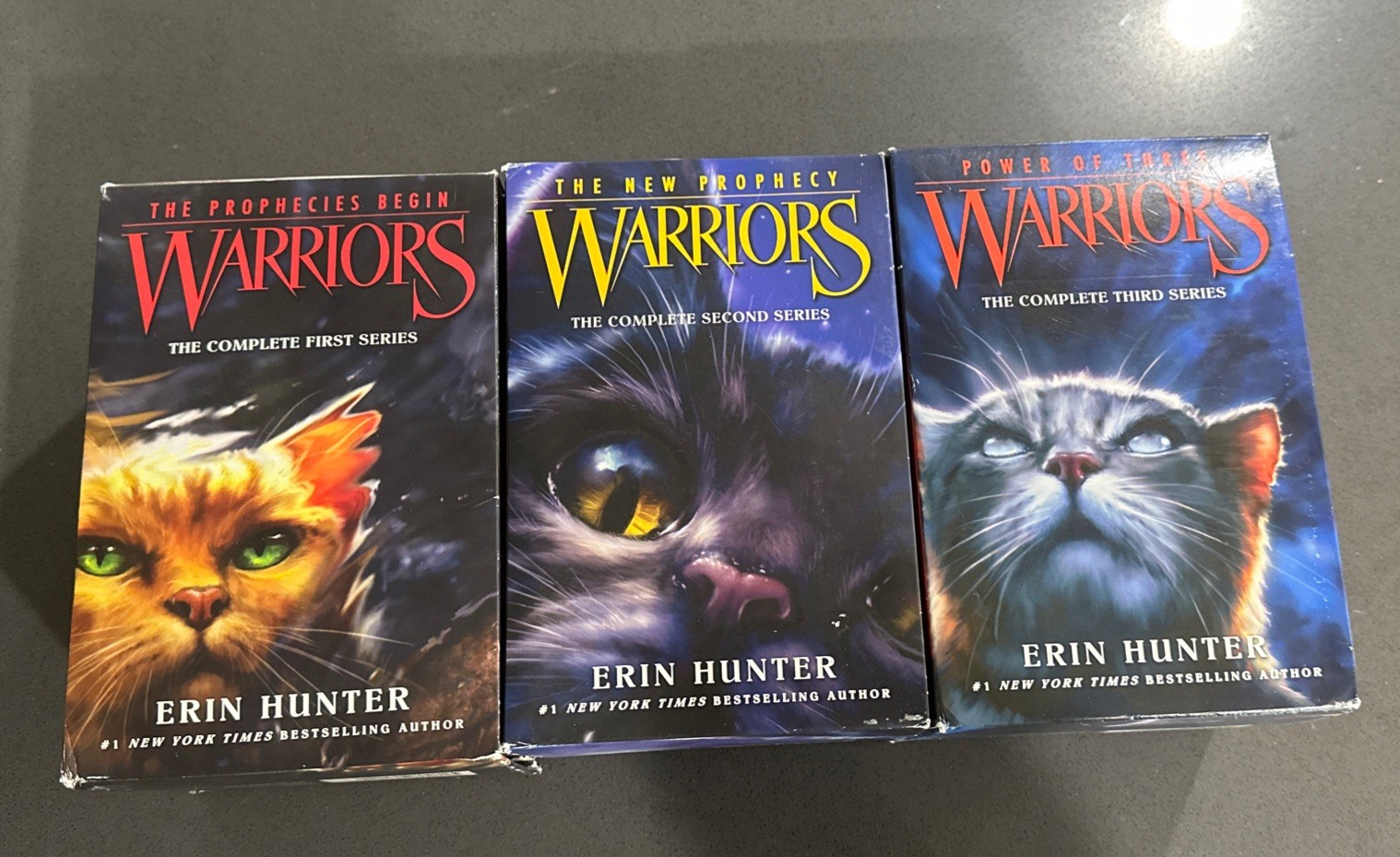 Warriors Lot of 18 Books Erin Hunter 6 Book Box Sets Series 1, 2 and 3