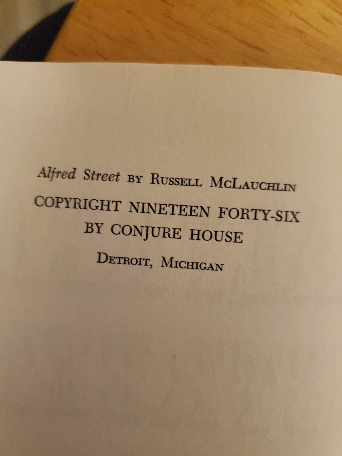 Alfred Street in Slipcase 1946 Hardback VG with 102 pages