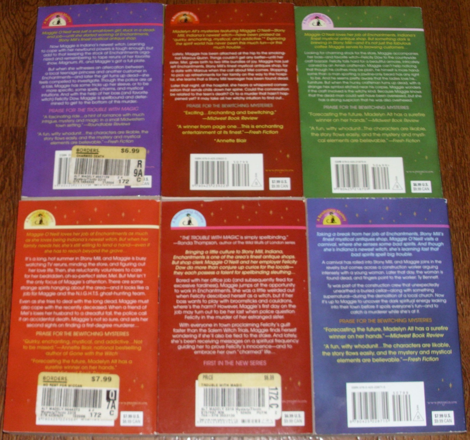 MADELYN ALT lot of 6 PBs ~ A Bewitching Mystery* Cozy Paranormal *Free Shipping!