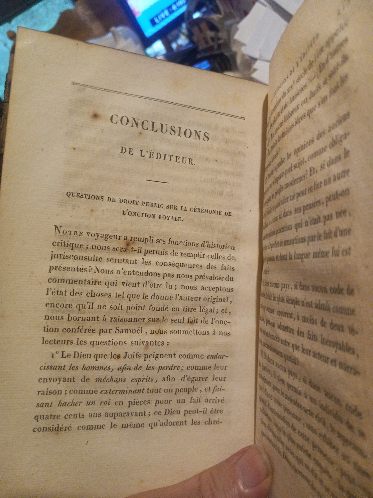1822 HISTORY BOOK IN FRENCH SIGNED BY MARIO PEDRO ARATA! – HISTOIRE DE SAMUEL