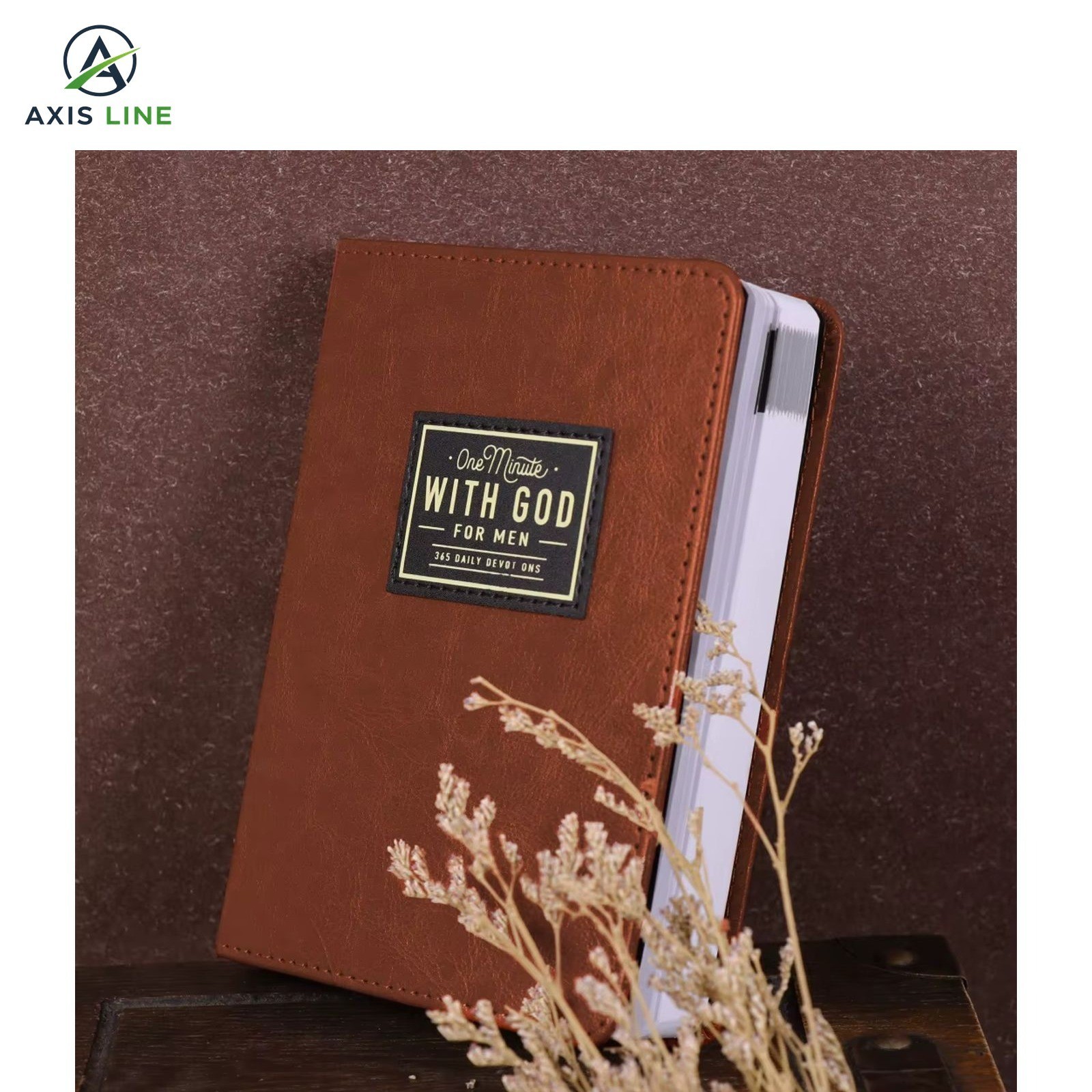 One Minute with God for Men 365 Devotions NEW Faux Leather Devotional Book