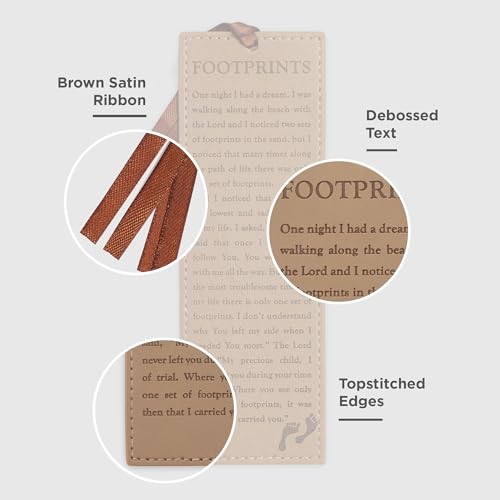 Vegan Faux Leather 6.5″ x 2.2″ x 0.1″ (165 x 56 x 3mm) Brown – Footprints