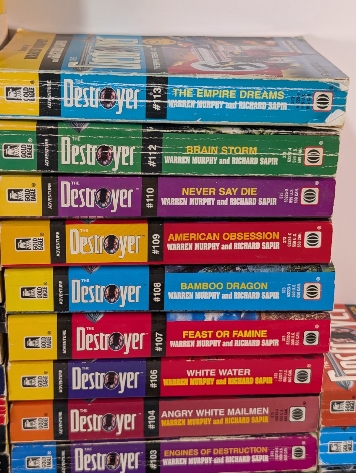 The Destroyer Series Lot 113 Books Warren Murphy Richard Sapir Remo Williams