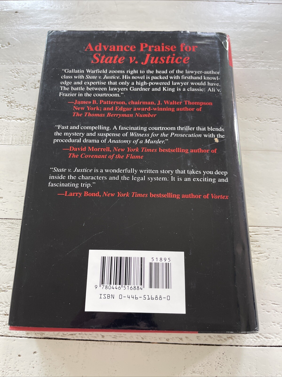 State V. Justice By Gallatin Warfield W/Dust Jacket SIGNED First Edition