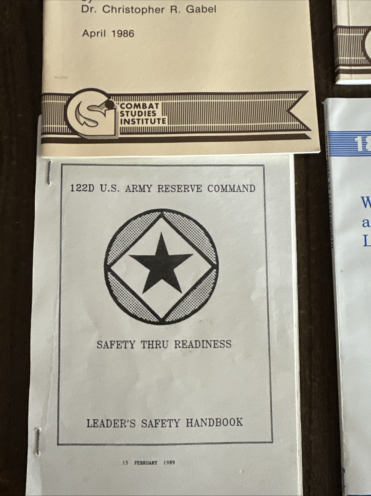 VINTAGE MILITARY MANUALS COMBAT STUDIES INSTITUTE HISTORY US ARMY LEAVENWORTH