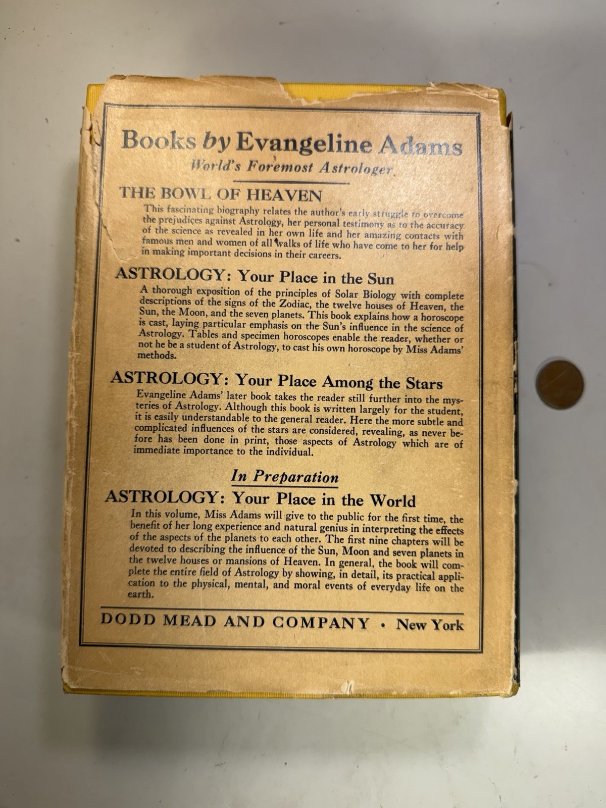 Astrology for Everyone – 1931 Hardcover – What It Is – Evangeline Adams