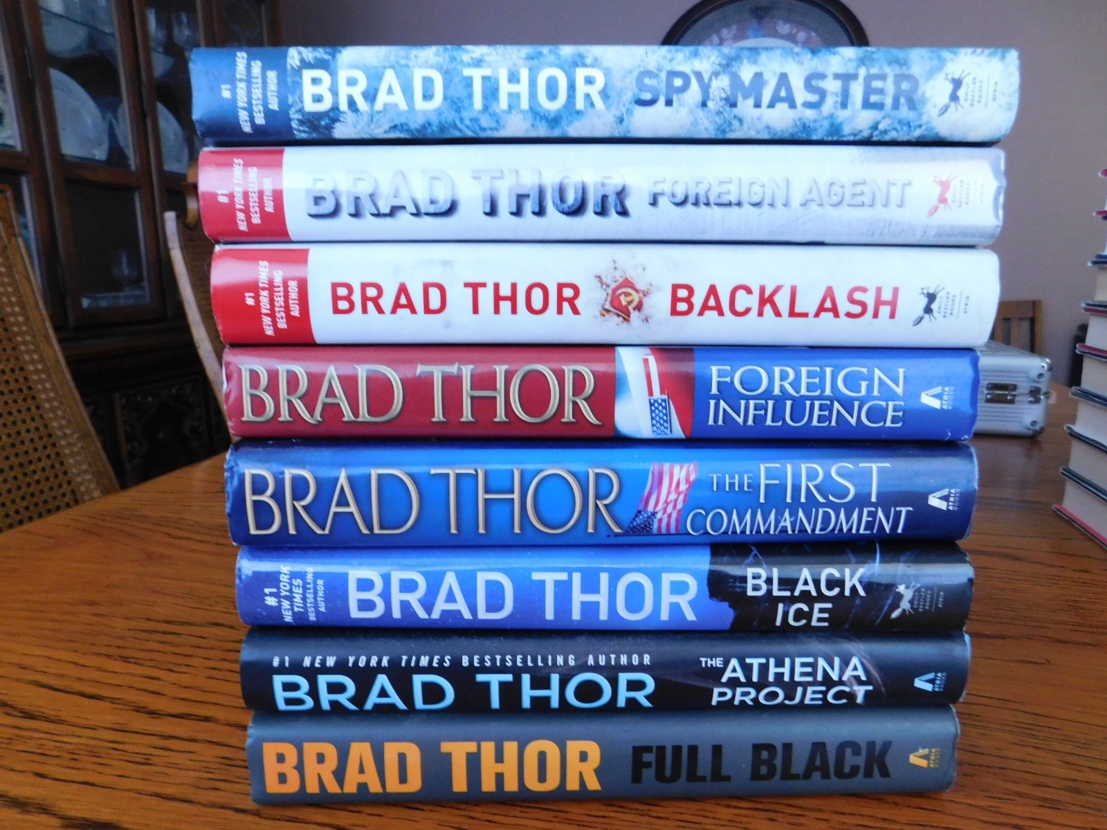 16 BRAD THOR Hardback Lot w/ Dust Covers DEAD FALL, RISING TIGER, More Thrillers