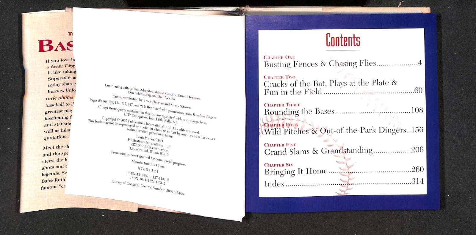THE LOVE OF BASEBALL, 320 PAGES HARDBACK BOOK, PUBLICATIONS, INTL.