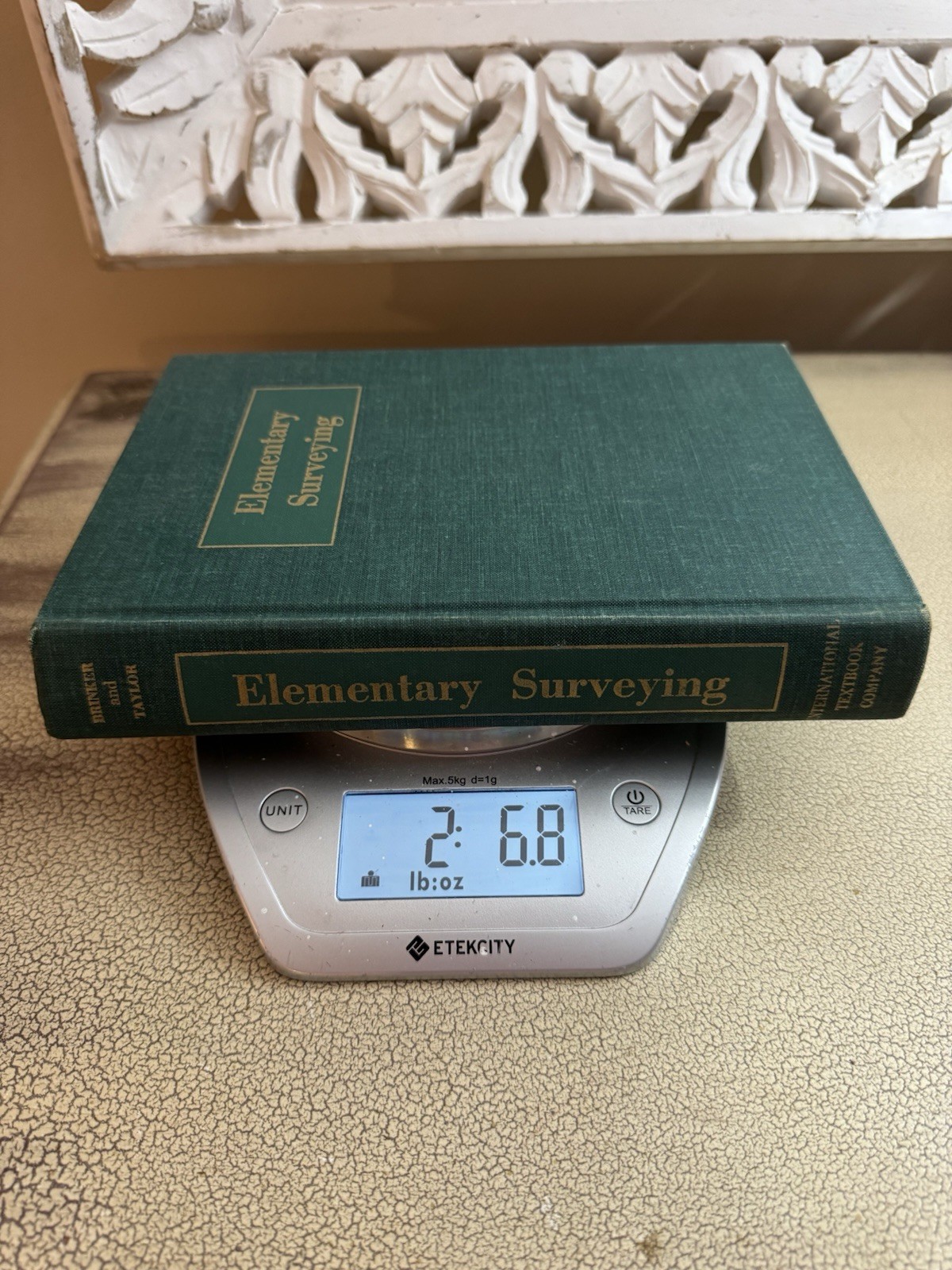 Elementary Surveying 4th Ed 1963 Brinker Taylor Civil Engineering HC Textbook