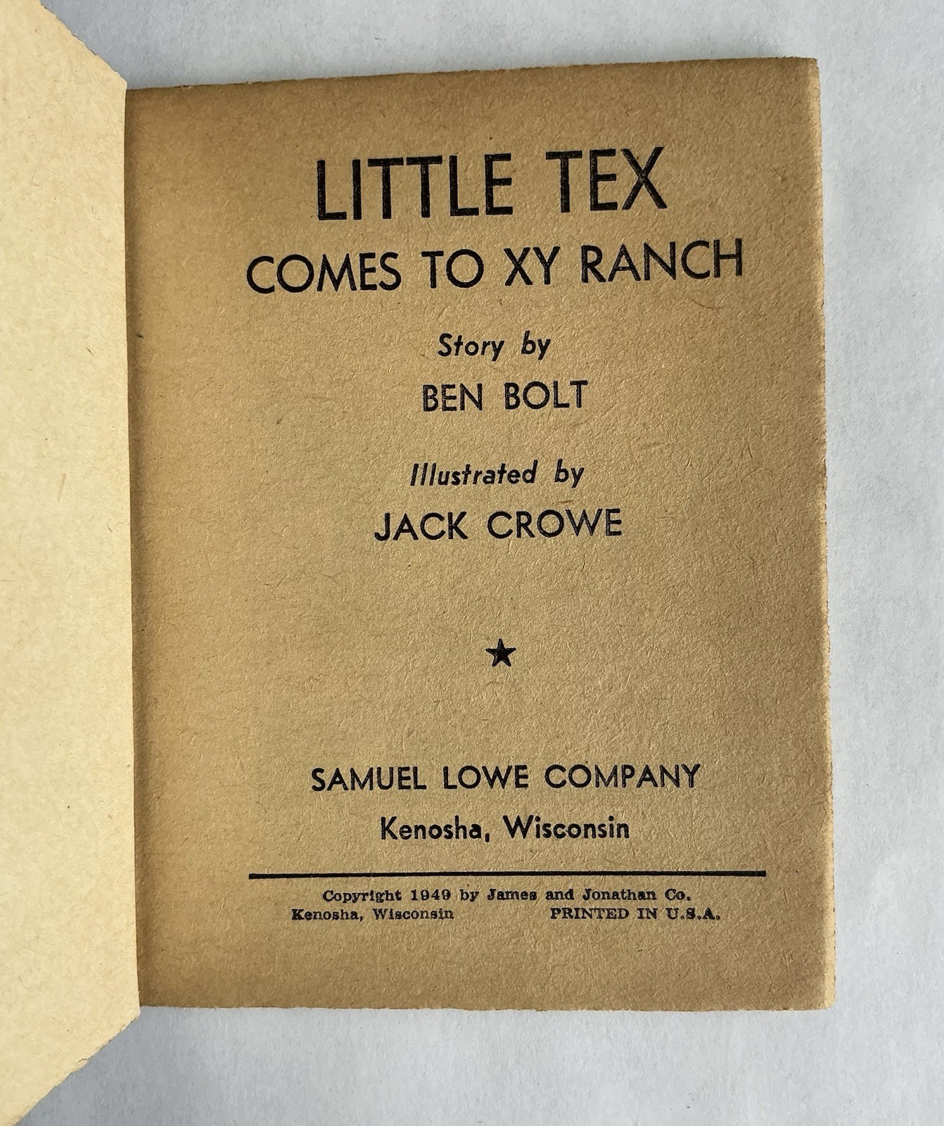 THREE 1949 VINTAGE “SWAP-IT” BOOKS MINI ILLUSTRATED STORIES COWBOYS 4.25” x 3.5”